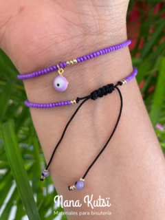 10 Pulseras de chaquira ajustable surtidas - comprar en línea