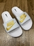 Chinelo Slide Nike - Branco e Dourado - Tropa Do Rei - Loja Oficial