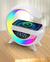 Luminaria De Mesa Com Led Bluetooth Alarme Speaker Musica