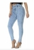 Jeans calça skinny com lycra cintura alta levanta bumbum