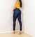 Jeans Calça Skinny com lycra Cintura Alta levanta bumbum