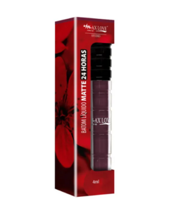 Batom Líquido Matte 24 Horas Max Love 4ml Cor 38