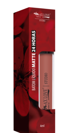 Batom Líquido Matte 24 Horas Max Love 4ml Cor 47