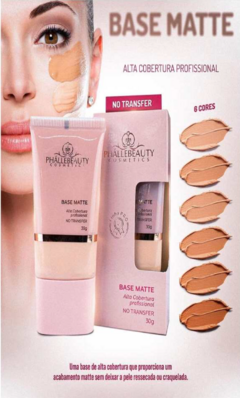 Base Matte Alta Cobertura Phallebeauty Cor:02 30g - Minas Nail & Minas Makeup