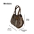 Bolso de Piel Artesanal Manzana Blanco Chocolate - tienda en línea