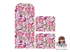 PORTA ABSORVENTE FLORAL LILÁS