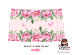 CAPA PARA GARRAFA TÉRMICA FLORAL ROSA