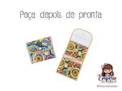 PORTA ABSORVENTE FLORAL VERMELHO - comprar online