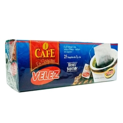 VELEZ CAFE EN SAQUITO S/SOBRE X 25U