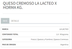 LA LACTEO CREMOSO x100grs'? - comprar online