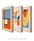 Conjunto de Quadros Decorativos Abstratos Minimalistas Bauhaus