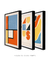 Conjunto de Quadros Decorativos Abstratos Minimalistas Bauhaus - Quadros Decorativos de Parede | We Frame Galeria de Arte Online