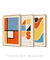 Conjunto de Quadros Decorativos Abstratos Minimalistas Bauhaus - comprar online