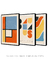 Imagem do Conjunto de Quadros Decorativos Abstratos Minimalistas Bauhaus