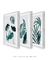 Conjunto de Quadros Decorativos Folhagem Verde Aquarela - Quadros Decorativos de Parede | We Frame Galeria de Arte Online