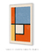 Quadro Decorativo Abstrato Minimalista Bauhaus - Quadros Decorativos de Parede | We Frame Galeria de Arte Online