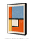 Quadro Decorativo Abstrato Minimalista Bauhaus na internet