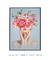 Quadro Decorativo Mulher com Flores na Cabeça - comprar online