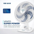 Ventilador De Mesa Mondial Vsp40 Branco 6 Pás Azul 40cm 127v na internet