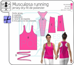 029. Molde para Musculosa de entrenamiento - Moldes digitales andreacecilia20