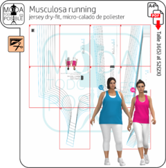 029. Molde para Musculosa de entrenamiento - comprar online