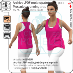 029. Molde para Musculosa de entrenamiento