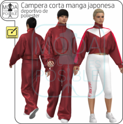 063. Molde para Campera corta manga japonesa - comprar online