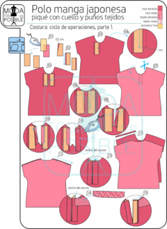 013. Molde para Polo manga Japonesa - Moldes digitales andreacecilia20