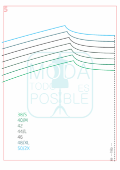 Imagen de 013. Molde para Polo manga Japonesa