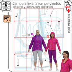 039. Molde para Campera liviana rompe-vientos - comprar online