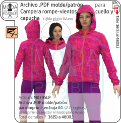 039. Molde para Campera liviana rompe-vientos