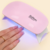 6W Mini Secador de Unhas Máquina Portátil 6 LED UV Manicure Lâmpada Uso Domé - loja online