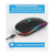 Mouse LED silencioso com clique silencioso, RGB, Mouse universal, Sem Fio