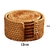 KEMORELA-Round Natural Rattan Coasters, Bowl Pad, Handmade Padding Cup Mat, isolamento Placemats, Cozinha Decoração Acessórios, 1Pc - quoi&quoi