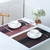 Placemats laváveis de PVC para mesa de jantar, tapete antiderrapante, copa coaster, almofada do vinho, acessórios de cozinha, conjunto de 4 - comprar online