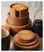 KEMORELA-Round Natural Rattan Coasters, Bowl Pad, Handmade Padding Cup Mat, isolamento Placemats, Cozinha Decoração Acessórios, 1Pc - loja online