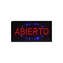 CARTEL LED "ABIERTO"