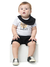 Conjunto Body Brave Orango Kids