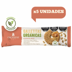 Galletas Cachafaz Orgánicas de Avena y miel