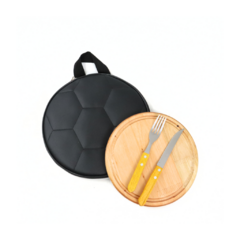 Plato Tabla Asado + Cubiertos + Funda Pelota - comprar online