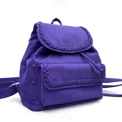 Mochila tranças - cor violeta