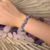 Pulseira Unissex Pedra Natural - Quartzo Azul - comprar online