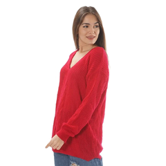 Sweater Escote V Trenzas 7x7 - MODAXPRESS Tienda Online Argentina
