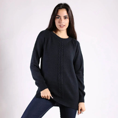 Sweater Largo Trenza Medio - comprar online