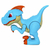 Dinosaurios D/Juguete Raptor Y Megalosaurus Dino Troops Kids en internet