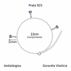 PULSEIRA PRATA 925 ELO PORTUGUÊS COM TRÊS NOSSA SRA APARECIDA na internet