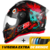 Capacete Fechado Pro Tork Stealth Zombie Brilhante