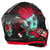 Capacete Fechado Pro Tork Stealth Zombie Brilhante