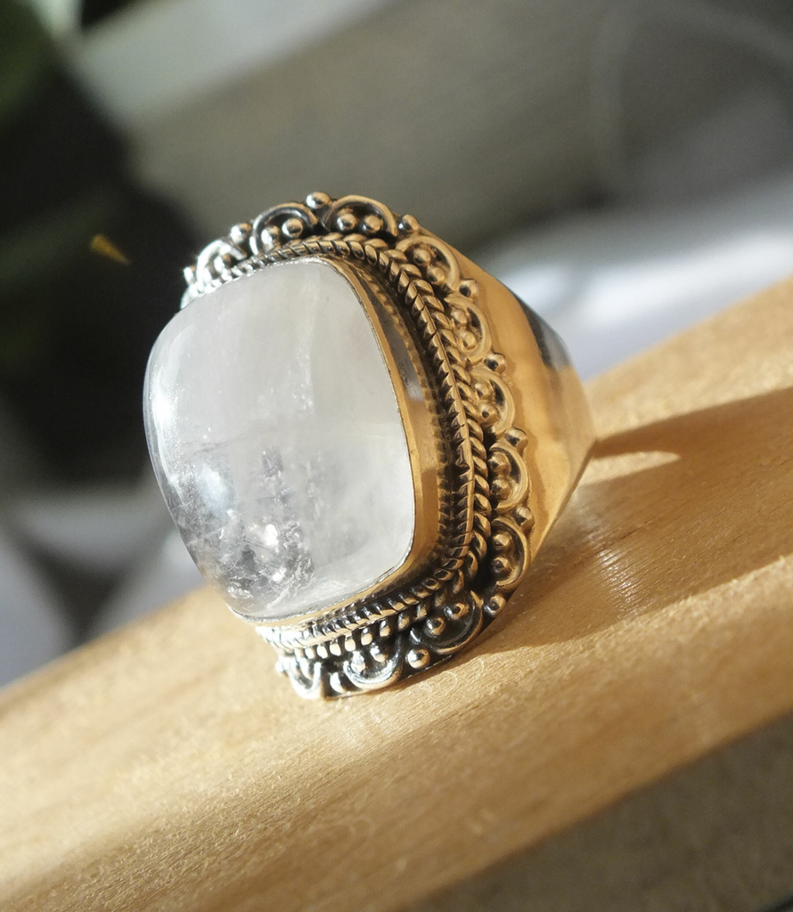 Anillo piedra luna online plata