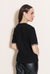 T-shirt com Detalhe em Tweed - loja online